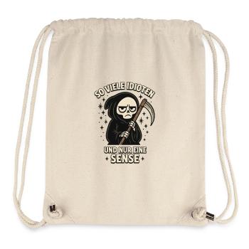 So many idiots and just a scythe of sarcasm - Stanley/Stella Recycled Gym Bag - natural - Front