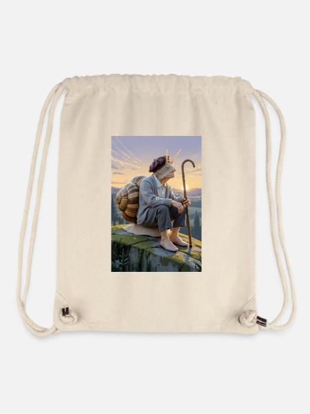Ancient Humanoid Snail - Stanley/Stella Recycled Gym Bag - natural