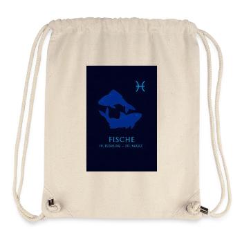 Fische Sternzeichen Design - Stanley/Stella recycelter Gym Bag - Naturweiß - Vorne