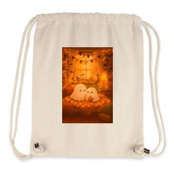 Cute Halloween Ghosts - Stanley/Stella Recycled Gym Bag - natural - Front