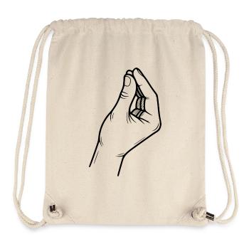 Italienische Handgeste - Italian Sign - Stanley/Stella recycelter Gym Bag - Naturweiß - Vorne
