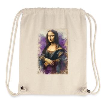 Mona Lisa revisited - oil on canvas - Stanley/Stella Recycled Gym Bag - natural - Front