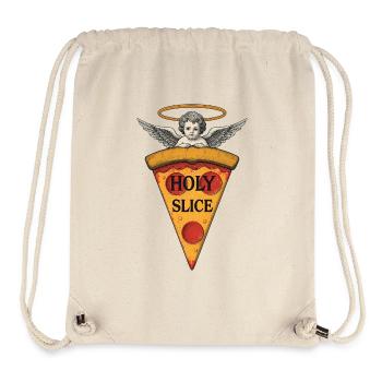 Holy Slice – Cherub Pizza Art - Stanley/Stella recycelter Gym Bag - Naturweiß - Vorne