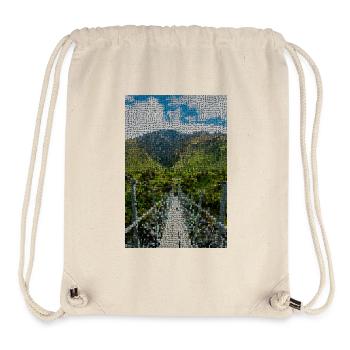 Path through green mountain landscape - Stanley/Stella Recycled Gym Bag - natural - Front