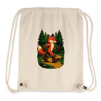 Wandering fox in the forest - Stanley/Stella Recycled Gym Bag - natural - Front