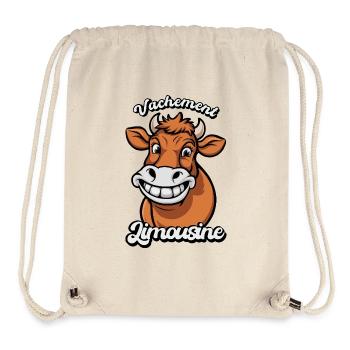 Vachement Limousine Humor Ländliches Landwirtschaftsgeschenk - Stanley/Stella recycelter Gym Bag - Naturweiß - Vorne