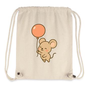 Ballon-Maus Laune - Stanley/Stella recycelter Gym Bag - Naturweiß - Vorne