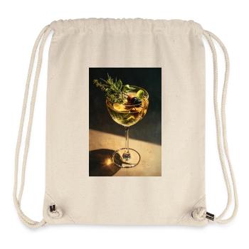 Herbal Cocktail Glass Still Life - Stanley/Stella Recycled Gym Bag - natural - Front