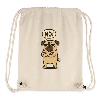 Non, avec Carlin, bande dessinée drôle pour les opposants, Non, - Sac à cordon recyclé Stanley/Stella - blanc naturel - Devant