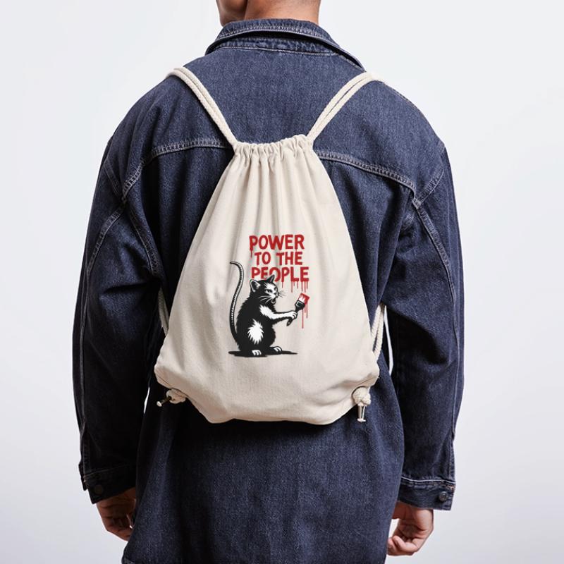 GraffitiKatze Rote Botschaft Stanley/Stella recycelter Gym Bag
