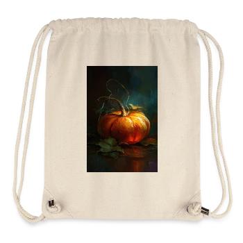 Autumn Pumpkin Glow - Stanley/Stella Recycled Gym Bag - natural - Front