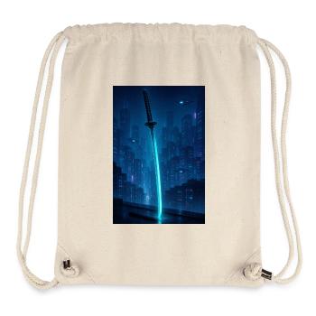 Neon Katana over Rain City - Stanley/Stella Recycled Gym Bag - natural - Front
