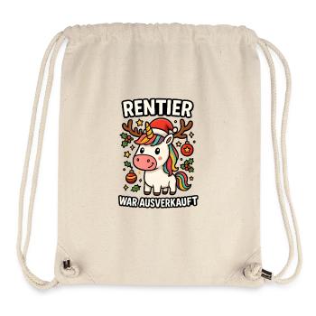 Reindeer was sold out unicorn - Stanley/Stella Recycled Gym Bag - natural - Front