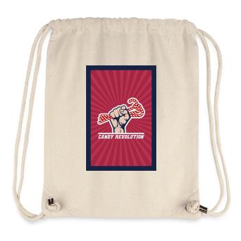Candy Revolution – Sweet & Political Statement - Stanley/Stella Recycled Gym Bag - natural - Front