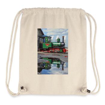 Steam Locomotive Reflection - Stanley/Stella Recycled Gym Bag - natural - Front