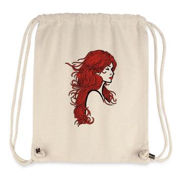 Pretty girl with red hair - Stanley/Stella Recycled Gym Bag - natural - Front