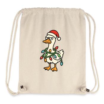 Noël à la Oie Dire Noël Humour drôle Drôle - Sac à cordon recyclé Stanley/Stella - blanc naturel - Devant
