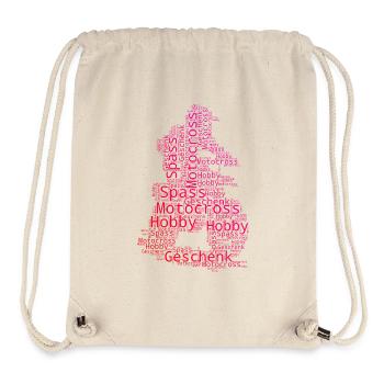Motocross Liebe zum Anziehen - Stanley/Stella recycelter Gym Bag - Naturweiß - Vorne