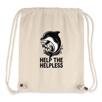 Dolphin rescues sea lover - Stanley/Stella Recycled Gym Bag - natural - Front