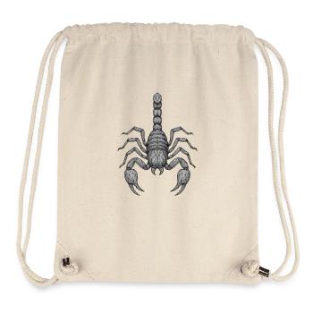 Geometric Scorpio Line Art - Stanley/Stella Recycled Gym Bag - natural - Front