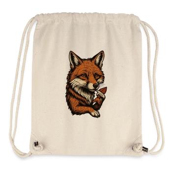 Fuchs im Vintage Stil - Stanley/Stella recycelter Gym Bag - Naturweiß - Vorne