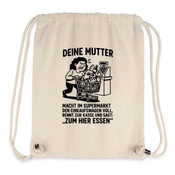 supermarket checkout your mom joke - Stanley/Stella Recycled Gym Bag - natural - Front
