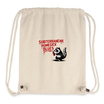 Raccoon Blues - Stanley/Stella Recycled Gym Bag - natural - Front