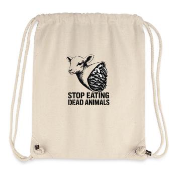 Renunciation of dead animals illustration - Stanley/Stella Recycled Gym Bag - natural - Front