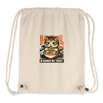 Ramen Cat - Stanley/Stella Recycled Gym Bag - natural - Front