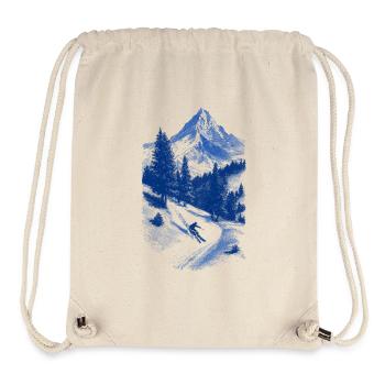 Blue Summit Face Silhouette - Stanley/Stella Recycled Gym Bag - natural - Front