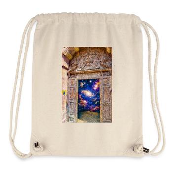 Space Gate Cosmic Portal Door - Stanley/Stella Recycled Gym Bag - natural - Front