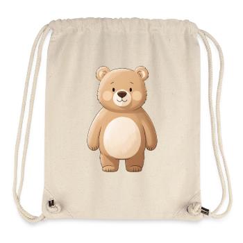Cuddly Bear Trend Motif - Stanley/Stella Recycled Gym Bag - natural - Front