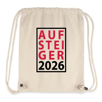 Aufsteiger 2026 Aufstieg - Stanley/Stella recycelter Gym Bag - Naturweiß - Vorne
