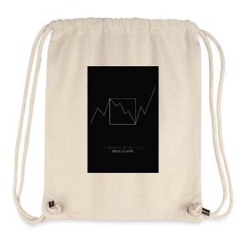 Temporary Decline Long-Term Growth - Stanley/Stella Recycled Gym Bag - natural - Front