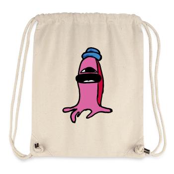 Alien Bjoern aus der Alienfamilie - Stanley/Stella recycelter Gym Bag - Naturweiß - Vorne