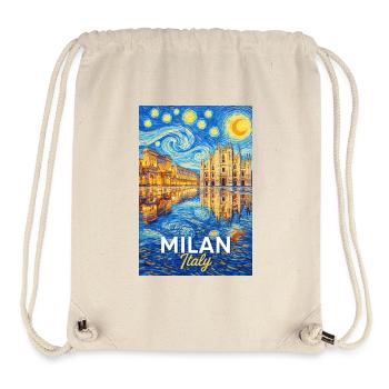 Mailand, Italien. - Stanley/Stella recycelter Gym Bag - Naturweiß - Vorne