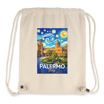 Palermo, Italy - Stanley/Stella Recycled Gym Bag - natural - Front