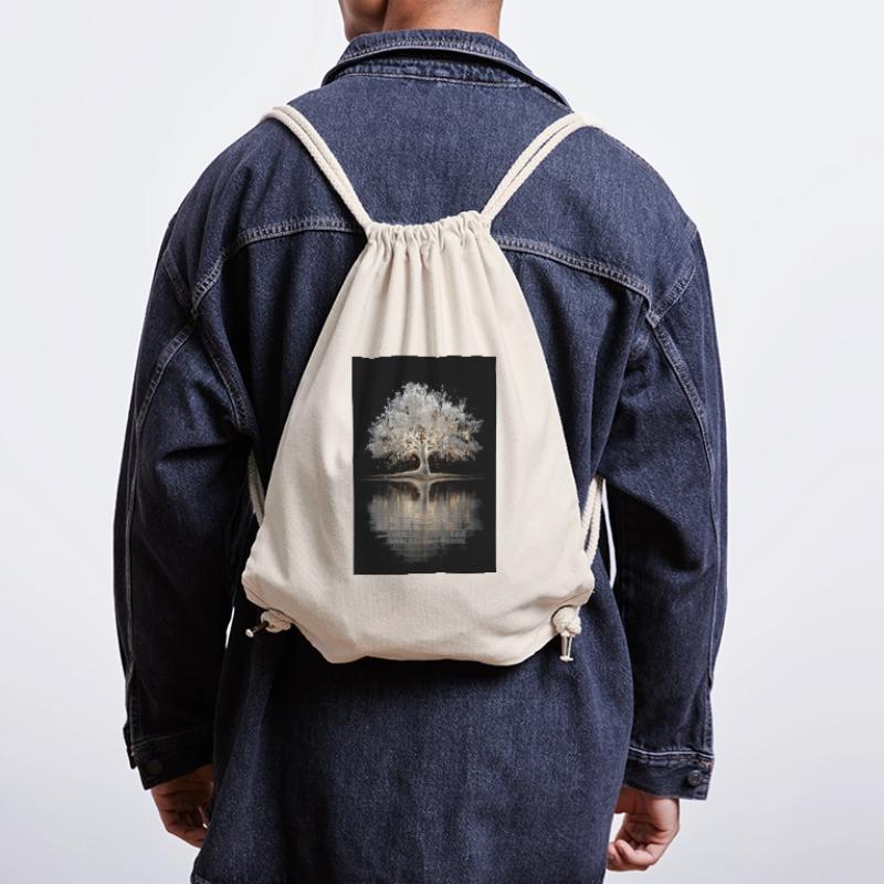 Luminous Silver Tree Glow Stanley/Stella Recycled Gym Bag