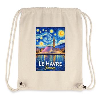 Le Havre, France - Sac à cordon recyclé Stanley/Stella - blanc naturel - Devant
