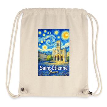 Saint-Étienne, France - Sac à cordon recyclé Stanley/Stella - blanc naturel - Devant