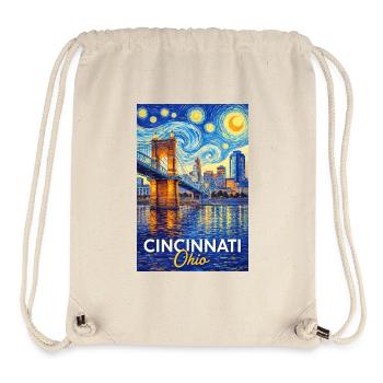 Cincinnati, Ohio - Stanley/Stella Recycled Gym Bag - natural - Front