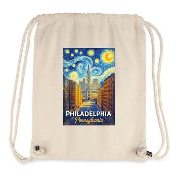 Philadelphia Pennsylvania - Stanley/Stella recycelter Gym Bag - Naturweiß - Vorne