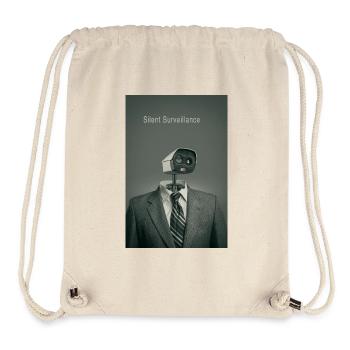 Silent Surveillance Minimal Poster Art - Stanley/Stella Recycled Gym Bag - natural - Front