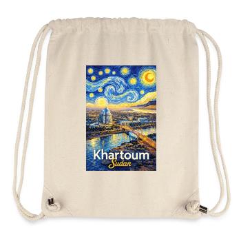 Khartoum Skyline Dream Style - Stanley/Stella Recycled Gym Bag - natural - Front