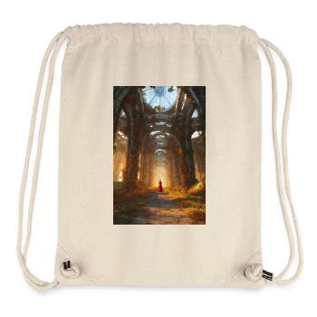 Autumn Ruins Cathedral Walk - Stanley/Stella Recycled Gym Bag - natural - Front