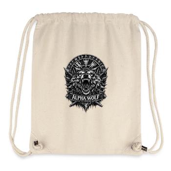 Alpha Wolf Runenwappen - Stanley/Stella recycelter Gym Bag - Naturweiß - Vorne