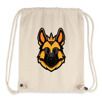 German Shepherd Dog Crown - Stanley/Stella Recycled Gym Bag - natural - Front