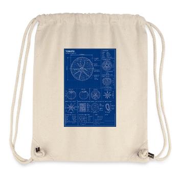 Tomaten-Blaupausendiagramm - Stanley/Stella recycelter Gym Bag - Naturweiß - Vorne