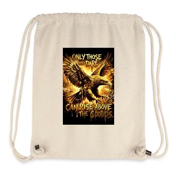 Eagle Poster Motivation Saying Mural - Stanley/Stella Recycled Gym Bag - natural - Front
