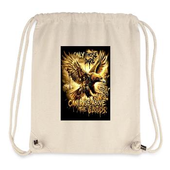 Eagle Poster Motivation Saying Mural - Stanley/Stella Recycled Gym Bag - natural - Front